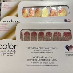 Retired Color Street Poppy that and Coral Bay